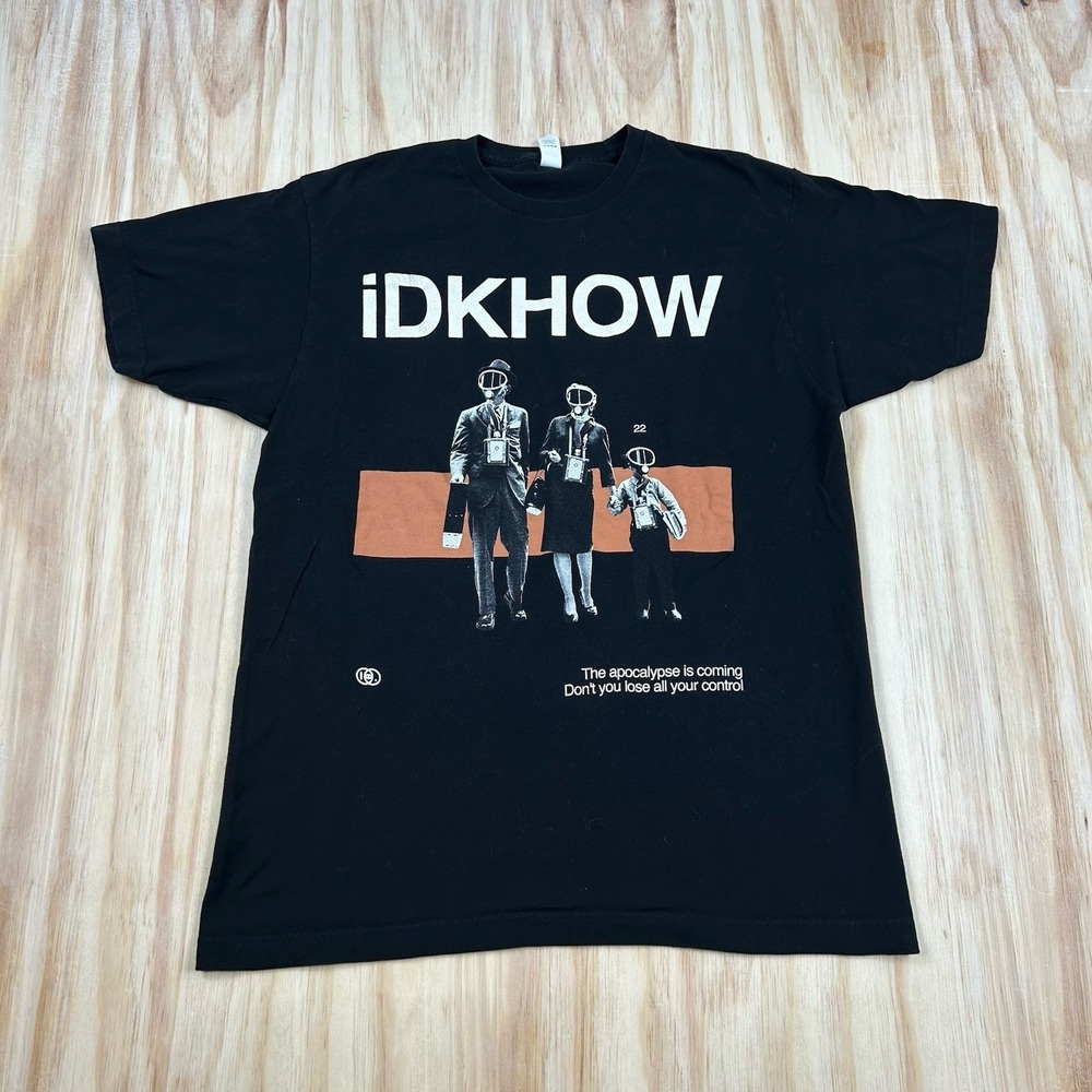 IDKHOW Apocalypse Is Coming 2022 Concert Tour Black T Shirt CITIES DATES Large L